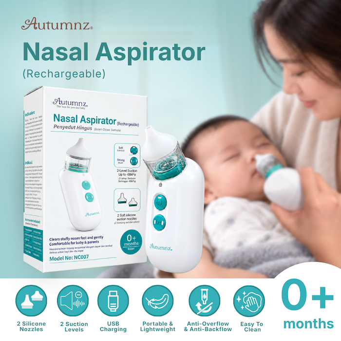 Autumnz Rechargeable Electric Nasal Aspirator (MDA Approved) 6 month Warranty 宝宝鼻涕吸鼻器